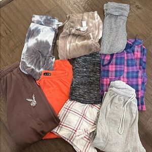 Womans Clothing Lot Of 9 lounge pants/pajama bottoms xs/s/m Victoria’s Secret